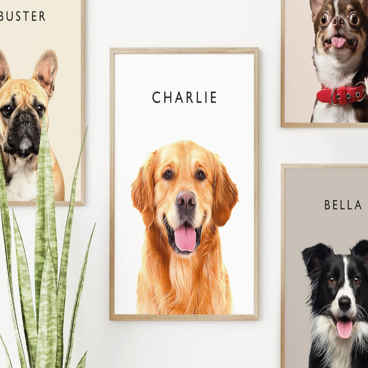 Custom Pet Portrait in Oil Painting Style VIP