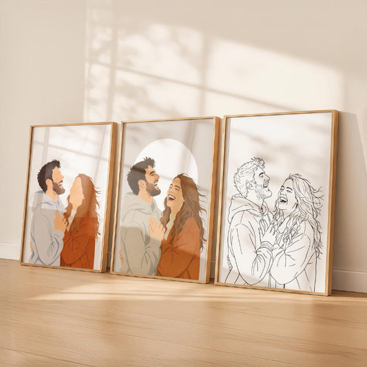 Custom Couple Portrait from Photo